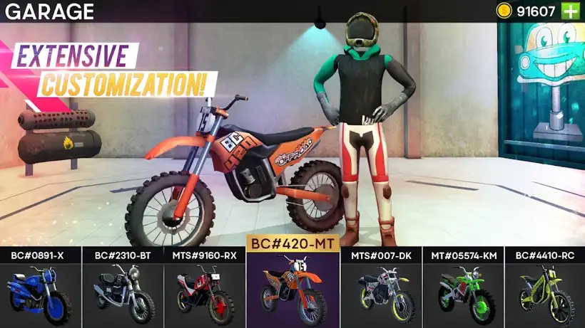 Gameplay screenshot of Bike Stunt 3D - Bike Games