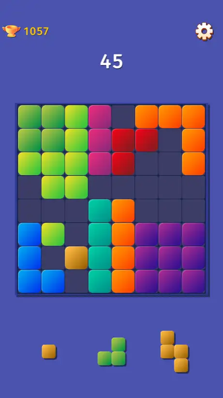 Gameplay screenshot of Block Puzzle - Classic Jewel